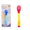 Baby 3Pcs/Set Flatware Feeding Spoon Safety Temperature Change Plastic Baby Spoons Toddler Flatware Small Toddlers Utensils