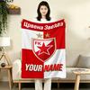 Fußballverein Roter Stern Decke, Hohe Qualität, Bequem für Alle Jahreszeiten, Heimdekoration, Wärme und Komfort