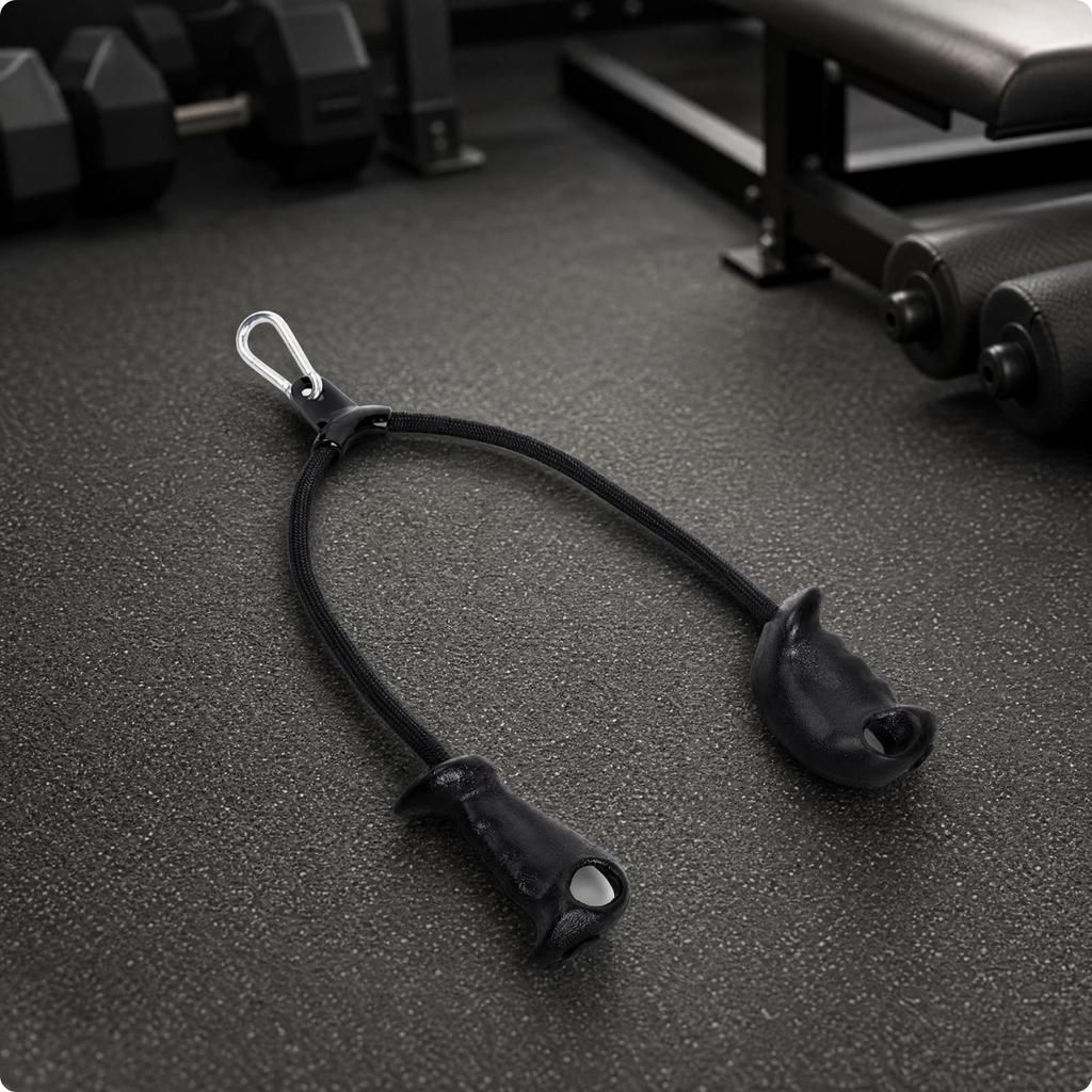 Ergonomic Pilates Strap with Hook | Textured Braided Cord, Fitness Equipment,