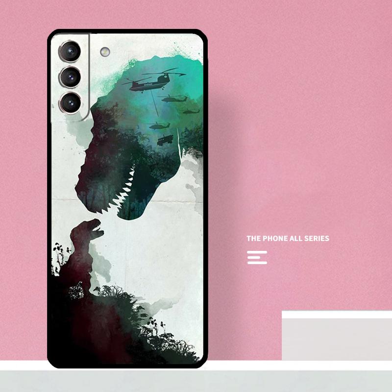 Jurassic Dinosaur Phone Case For Samsung Galaxy S25 S26 Ultra S20 S21 S22 S23 S24 Plus S10 S25 FE Cover Coque
