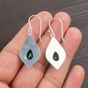 Chrome Diopside Gemstone 925 Fine Silver Jewelry Handmade Earrings 1.90" For Her EE-35-3