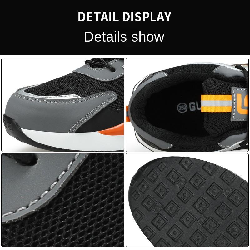 Labor Insurance Shoes Men's Four-season Anti-smash and Anti-piercing Lightweight Steel Bag Head Work Shoes
