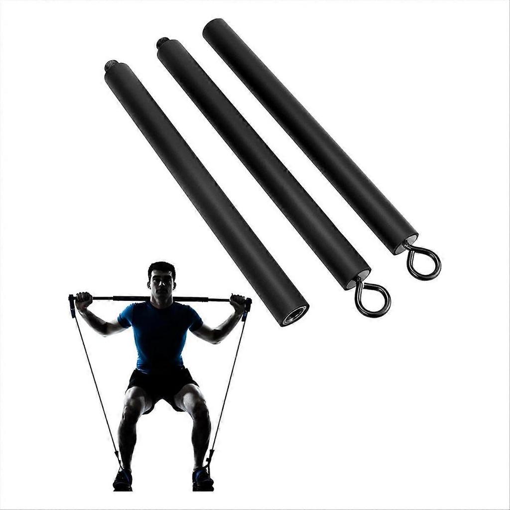 Resistance Band Bar Pilates Bar Home Gym Fitness Workout Bar 108CM