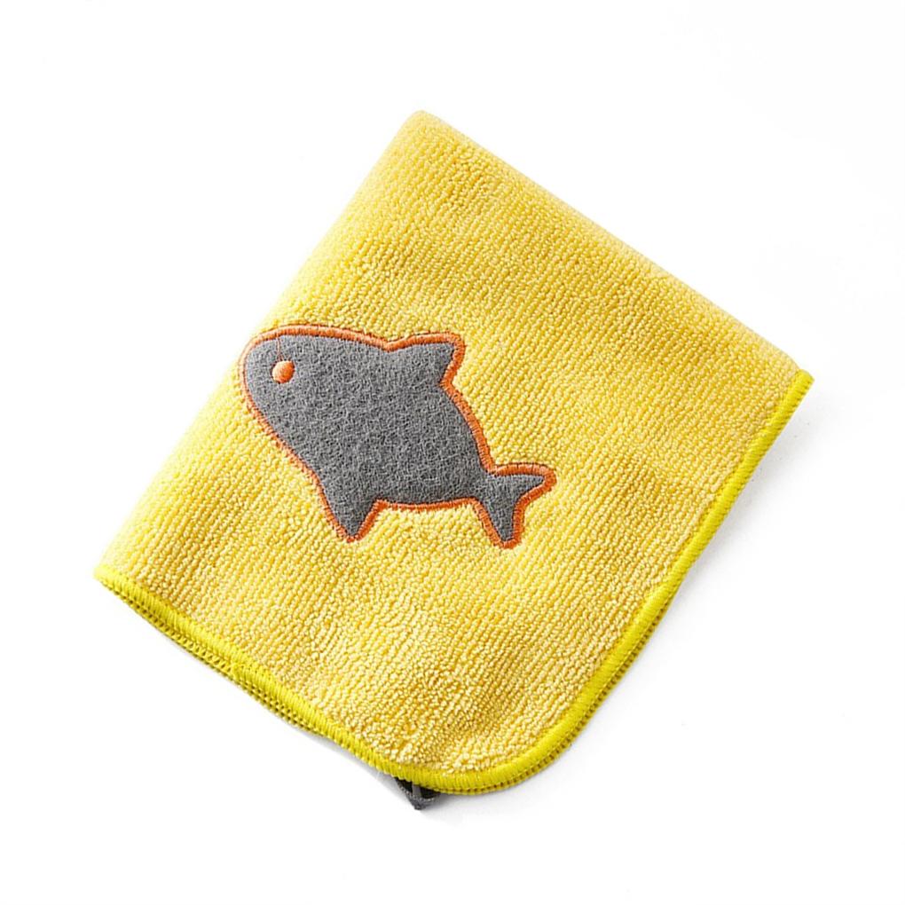 

Water Absorbing Thickened Dishcloth Wall Hanging Reusable Dishes Cloth Fork Chopsticks Rag Tableware Scouring Towel Toilet