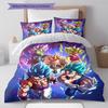 Dragon Ball Super Pattern Bedding,Quilt Set Quilt Cover Pillowcase Home Birthday Gift (1 * Duvet Cover + 2 * Pillowcase, Without Core)