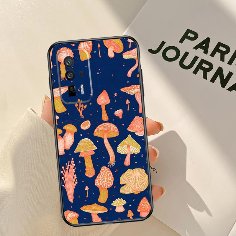 Mushroom Case For Xiaomi 15 14 Ultra 13T 14T 15T Pro 17 Pro Max POCO X7 Pro X3 X5 X6 F5 F6 F7 F8 Coque