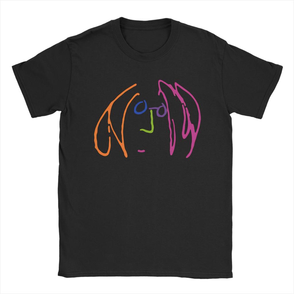 JOHN LENNON IMAGINE PROMO TShirt for Men  Leisure 100 Cotton Tees O Neck Short Sleeve T Shirt 4XL 5XL Clothing