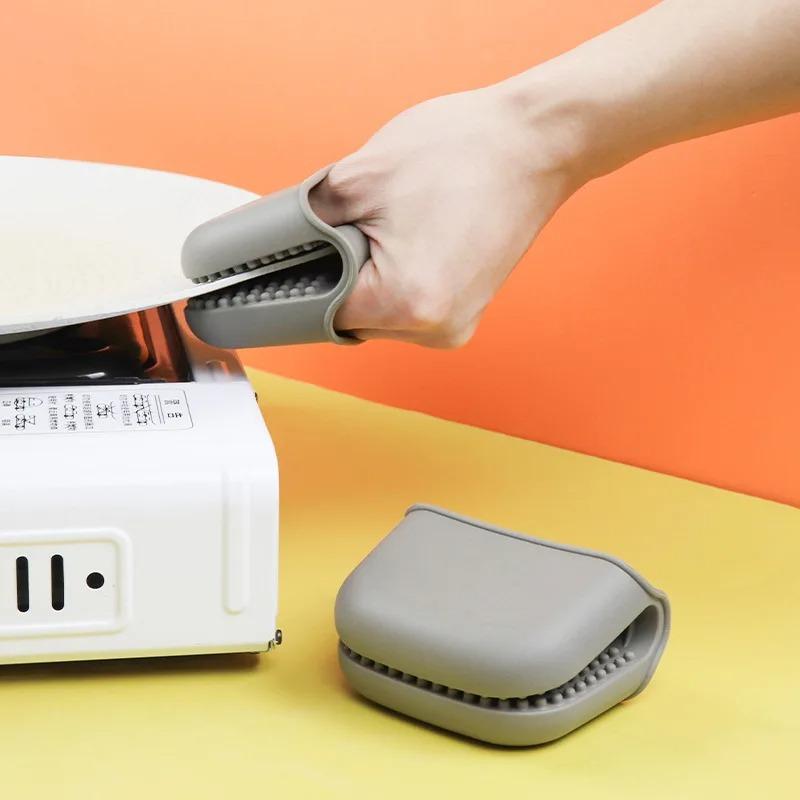 2 Dicke Isolierte Handclips Mit Rutschfestigkeit Und Hochtemperaturbeständigkeit Mikrowellenofen Silikonhandschuhe Küchenbackhandschuhe