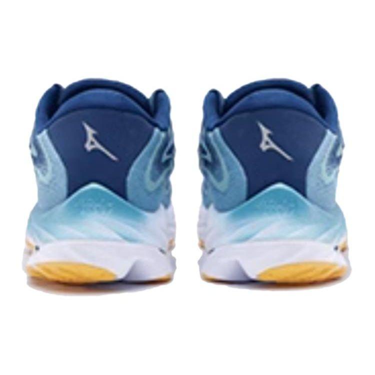 Mizuno Wave Rider 27 Lightweight Comfortable Fabric Shock Absorption Durable Resilience Low-Top Running Shoes Men Sneaker Blue J1GC237504