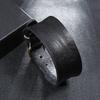 leather bracelet for leather [Green Piercing] R-buckle men, brown, bangle, bracelet, accessory, jewelry, wide, thick, STB327/BR