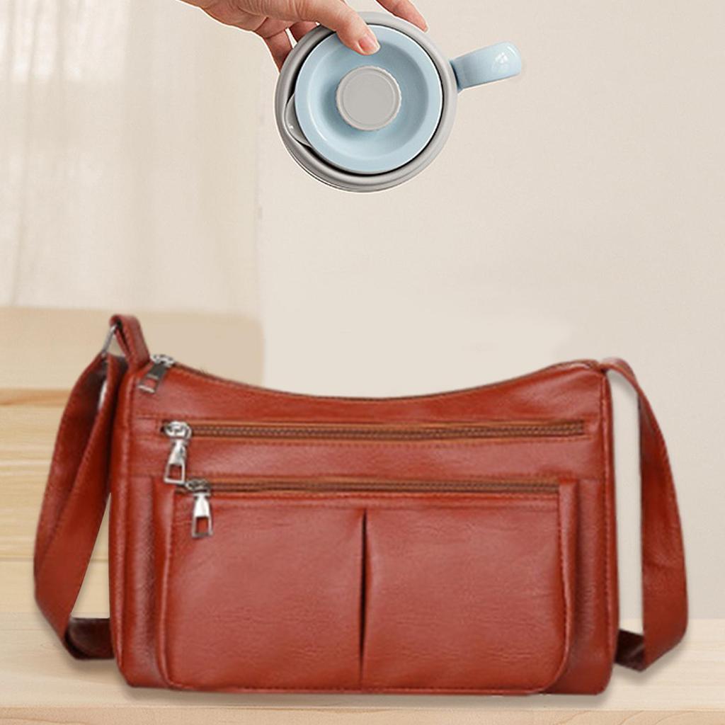 Women Shoulder Bag Soft PU Leather Crossbody Bag Simple Stylish Female Travel Tote Bag for Street Party Commuting Travel Spring