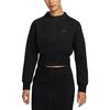 Nike Sportbekleidung Tech Fleece Damen Cropped 1/2-Reißverschluss Oberteil HJ1032-010