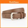 Vintage Leather Belt For Women And Men With Metal Pin Buckle And Twolayer Cowhide For Casual Dress