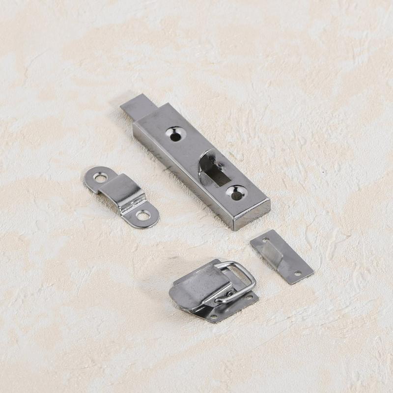 10Pcs Cabinet Box Locks Spring Loaded Latch Catch Toggle Stainless Steel Mini Spring Loaded Buckle Latch For Luggage Wooden Case