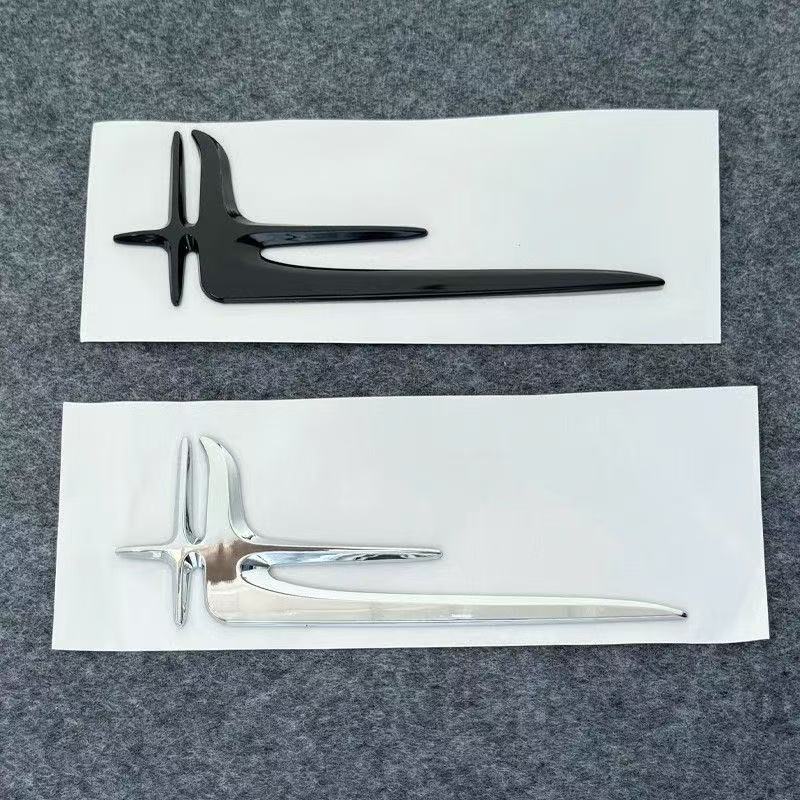 For Mercedes Benz fender side angel wing labels C-class E-class C200L extended version refit accessories pair decals stickers RX7