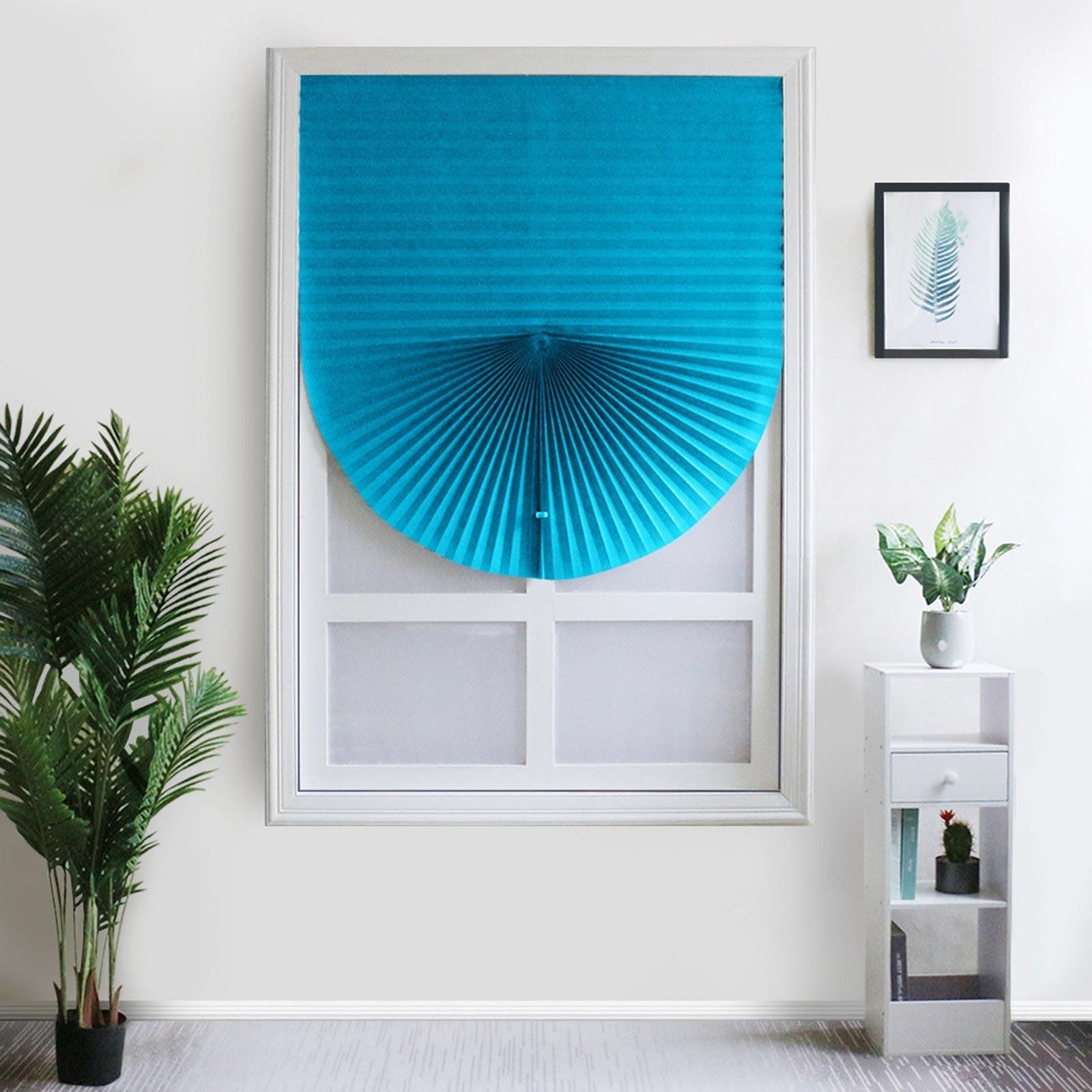 

Perforation Drapery Home Decoration Living Room Bedroom Home Kitchen Floor Balcony Non Woven Shading Drapery D небесно-голубой