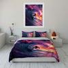 Surfer Inside Cosmic Wave. Bedding Sets Duvet Cover Sets Duvet Covers Pillowcases(1 * Duvet Cover 2 * Pillowcases Without Duvet Insert)