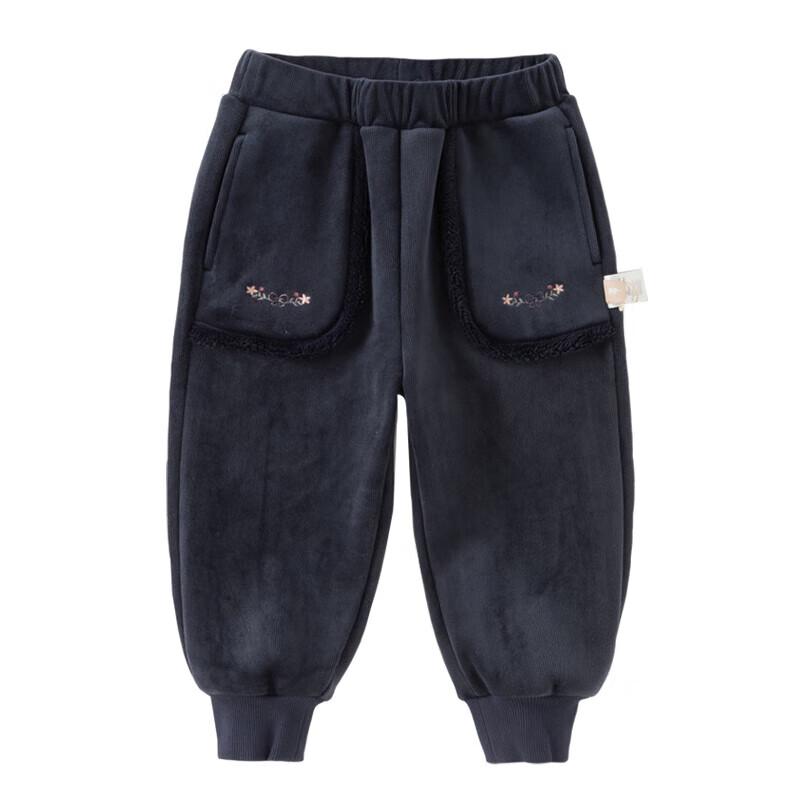 DAVE&BELLA Girls' Fleece-Lined Knit Jogger Pants