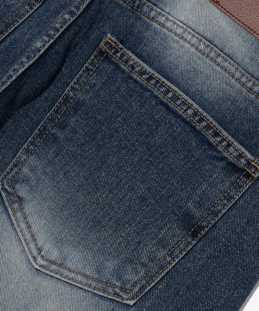 ANALOG MOOD Cat Sand Washed Wide Denim Pants (Medium Blue)