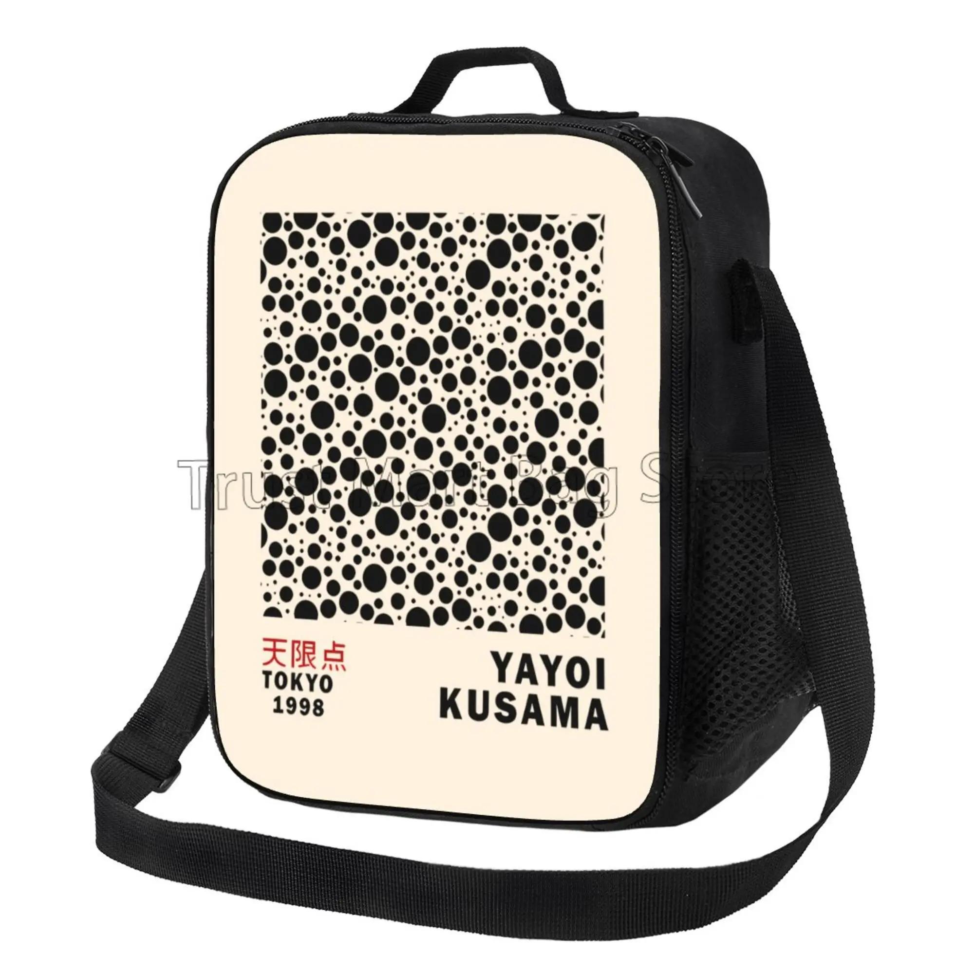 

Яёи Кусама тыква искусство работы изолированный ланч-бокс женский многоразовый портативный термохолодильник Bento сумка для работы пикника путешествия 26.5x20x11.5CM