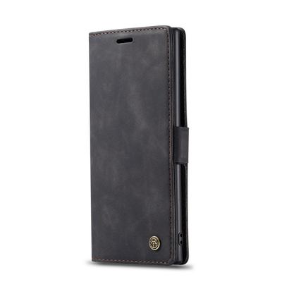 CASEME Hülle für Samsung Galaxy Note 10 Plus/5G, Leder Wallet Case, Schwarz