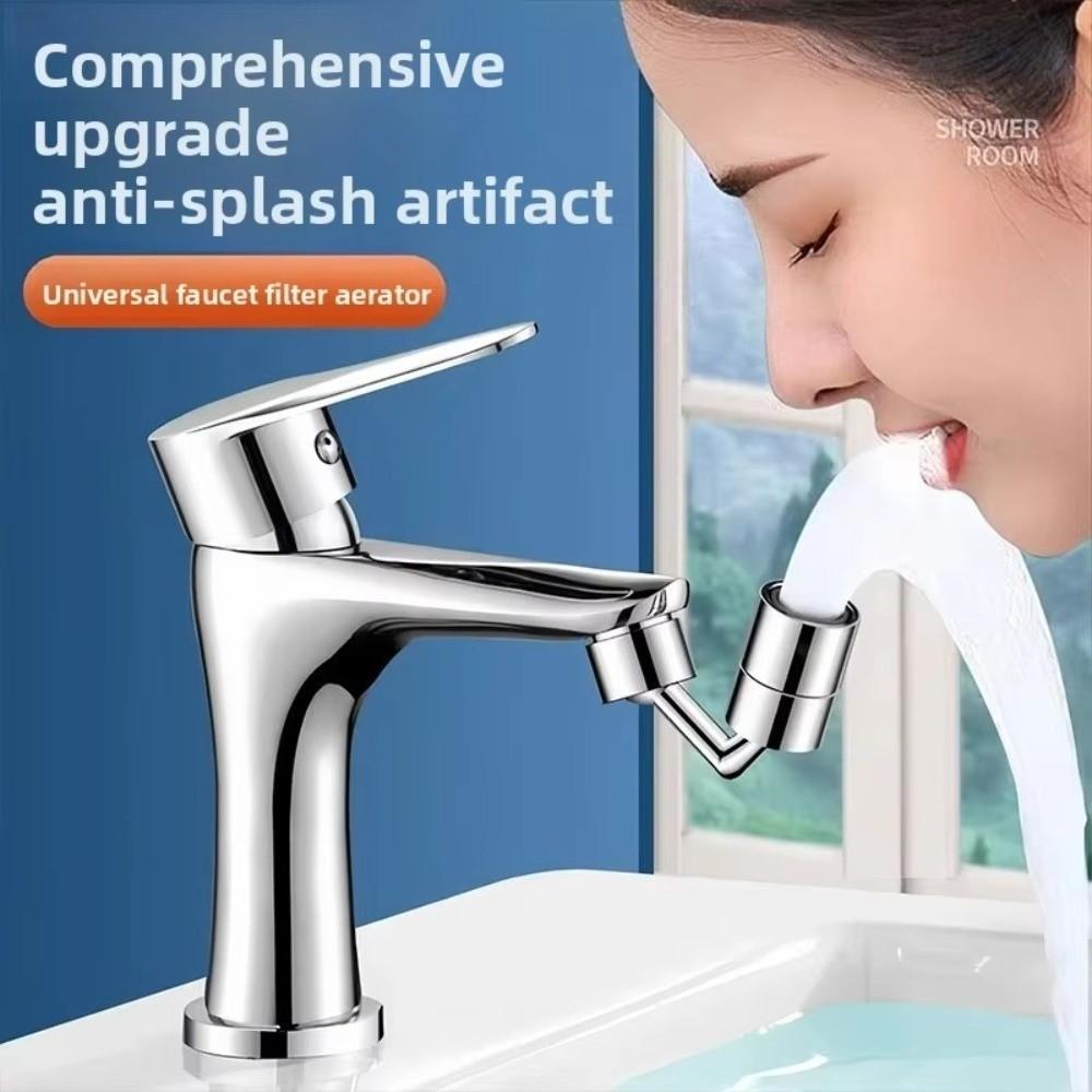 Spritzschutzhahn Auslauf Wasserhahn Sprühkopf Filter 720 Grad Schwenkbar Spültischarmatur Strahlregler Badezimmer
