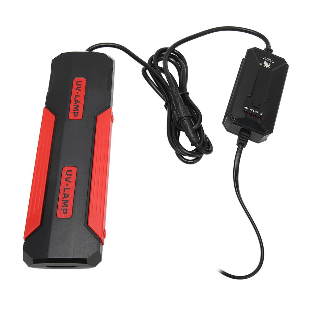 9W akvarijní UV lampa, odnímatelná zadní strana, sterilizační 180 stupňů, čisté akvarijní světlo s inteligentním časovačem