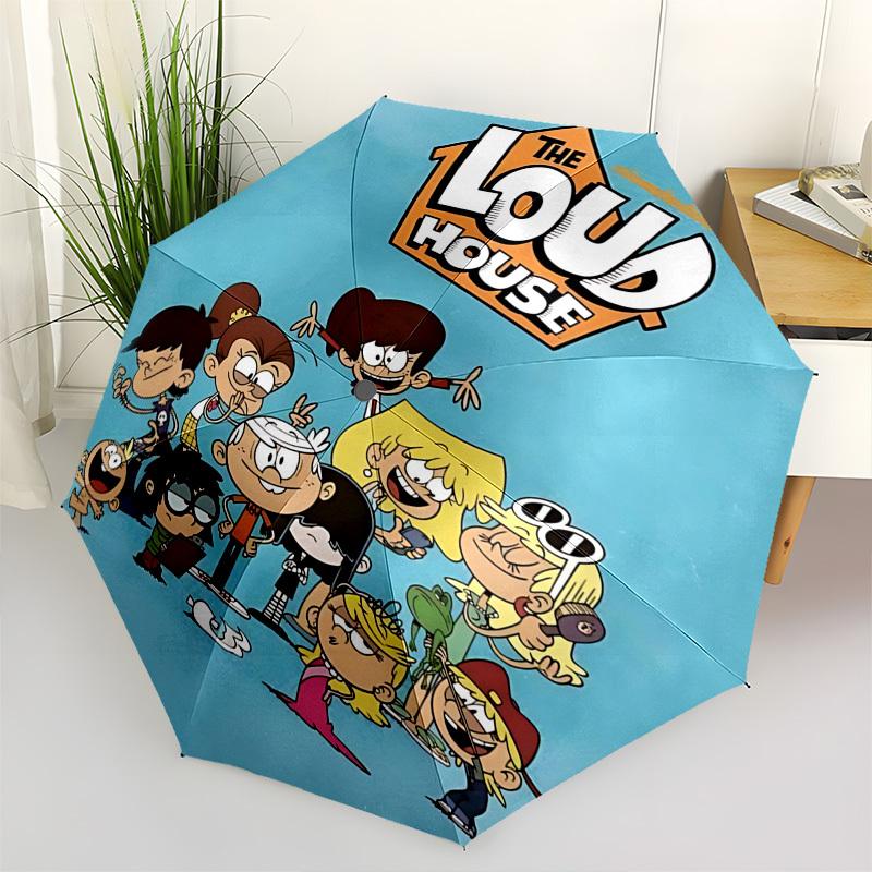 

Loud Family, Animated SeriesThemed Automatic Opening and Closing Umbrella 8 Ribs, Suitable for Leisure and Going Out, Outdoor Accessory, G