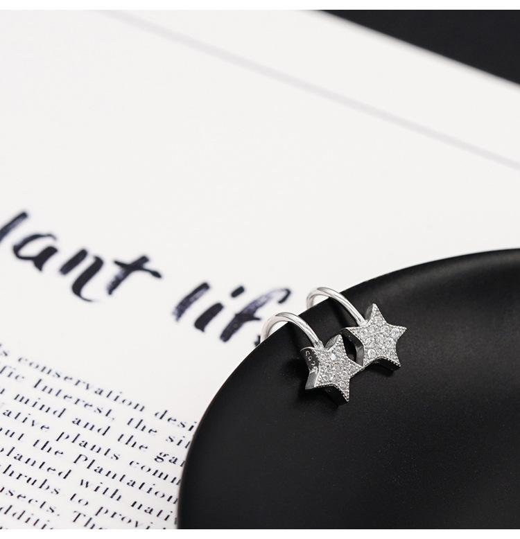 

Temperament Star Ear Bone Clip Ear Clip Простые свежие серьги Новый стиль для девочек