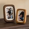Noord-Amerikaans Zwart Walnoot Fotolijst - High-End Gesneden Massief Hout Tafelblad Ornament, 3", 4", 5"