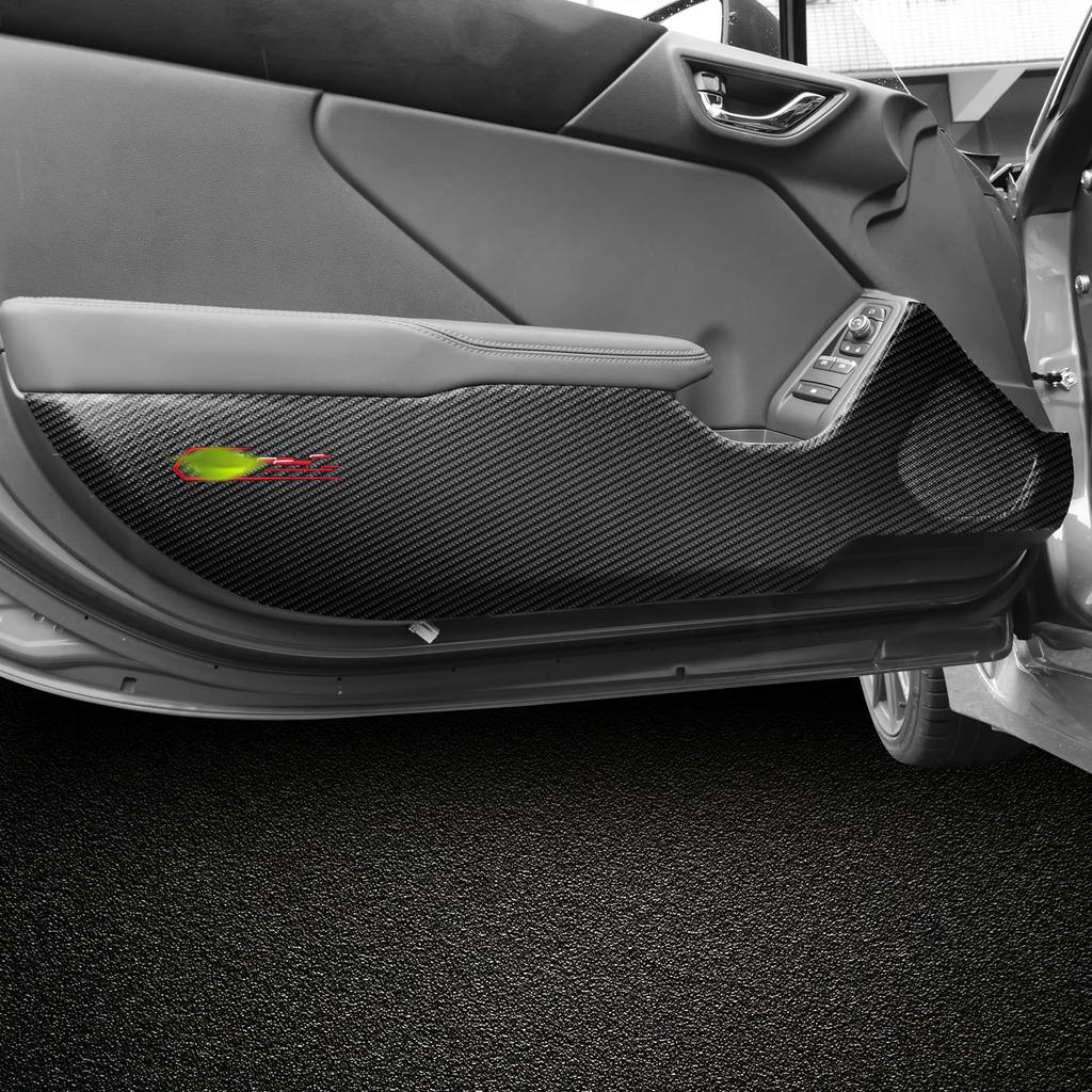 KUNGKIC Door Kick Guards for the New Toyota GR86 ZN8 Prevents Scratches and Compatible with Interior Interior Car PU Carbon Fiber Look (2021, 2022,