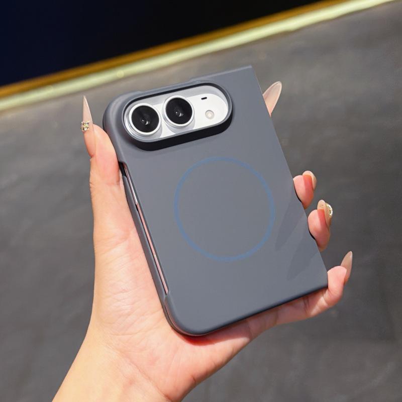 Suitable for Apple iPhone Duo phone case, foldable, ultra-thin, with a skin-like feel, magnetic, minimalist design, and drop-proof protection