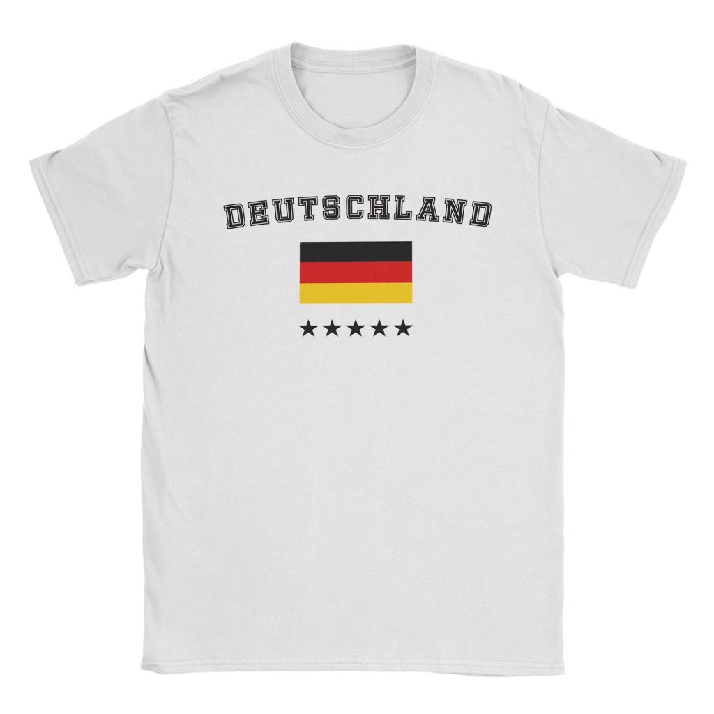 Germany Deutschland 5 Star Bold National Pride TShirt for Men Pure Cotton Tee Shirt Round Neck Short Sleeve T Shirt Gift Tops