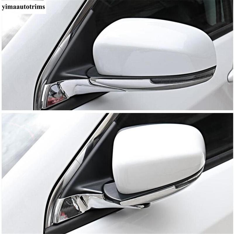 Side Door Rearview Mirror Rubbing Strip Decoration Sequ Cover Trim For Jeep Compass 2017 - 2024 Chrome Accessories Exterior