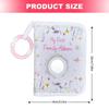 Newborns Keepsakes Album Soft Cloth Baby Book Safe Mirror Infant Photo Organizers