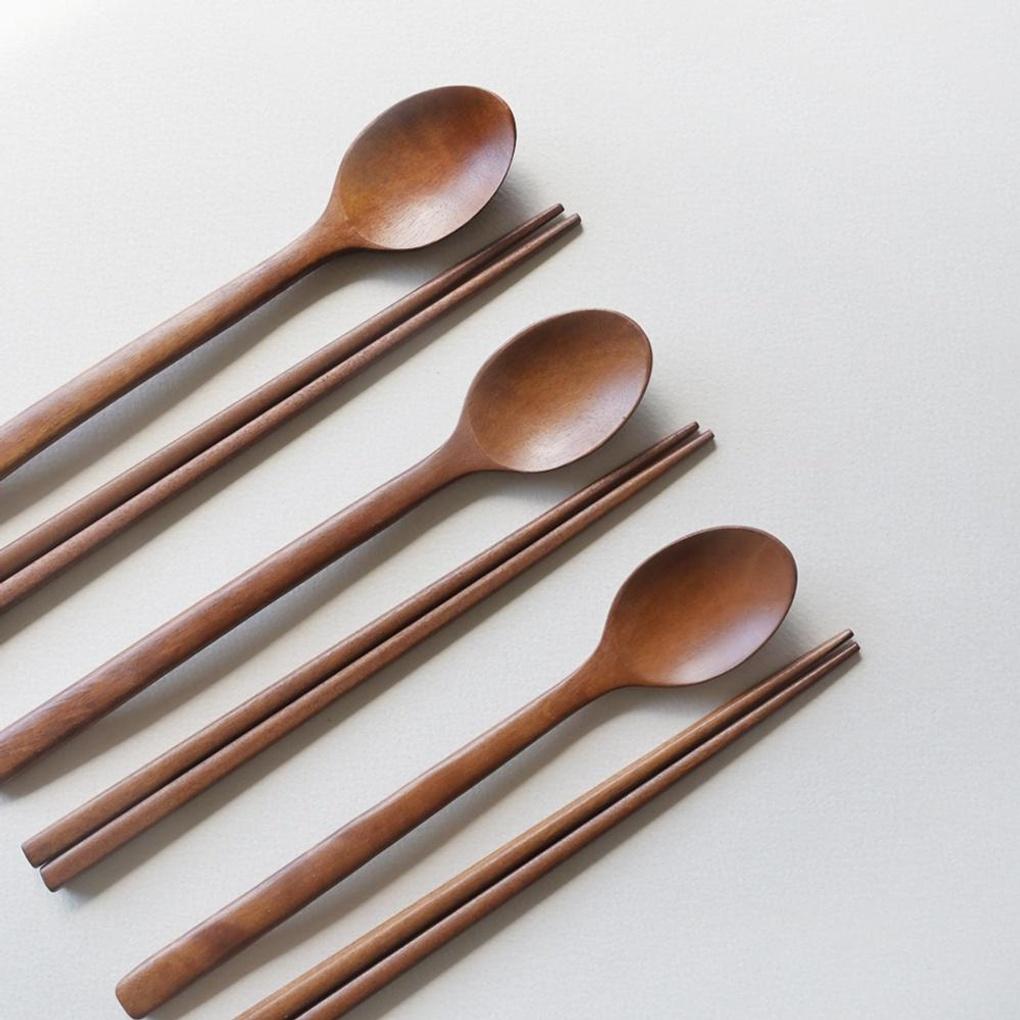 Romwood Palisander Holz Kinderlöffel Set