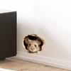 1PC Creative Mouse Hole Wall Sticker a Cute Mouse Design That Peeks Through a Hole Used for Fun Home Decoration in Living Room