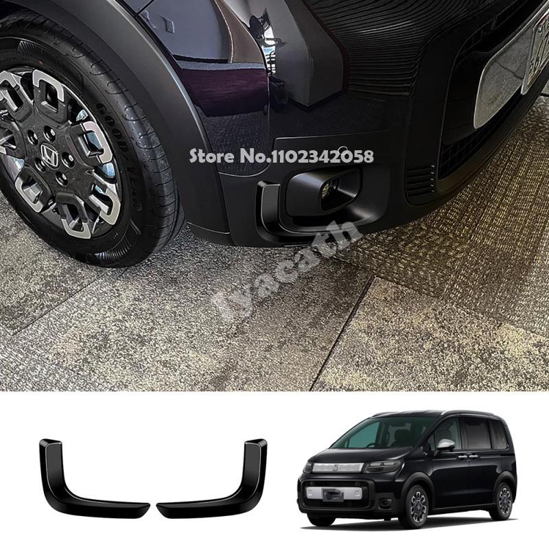 For Honda FREED CROSSTAR 2024 2025 ABS Front bumper Fog Light Frame Decoration foglamp circle Cover  Car Exterior Accessories
