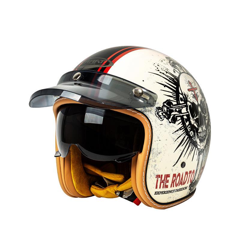 Unisex American Cruiser 3/4 Motorcycle Helmet