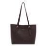 2026 Retro Chic Korean Style Large Capacity Solid Color Women's Shoulder Tote Bag