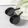 Mini Wok Frying Pan & Spoon Set for Dollhouse Kitchen Toy Accessories
