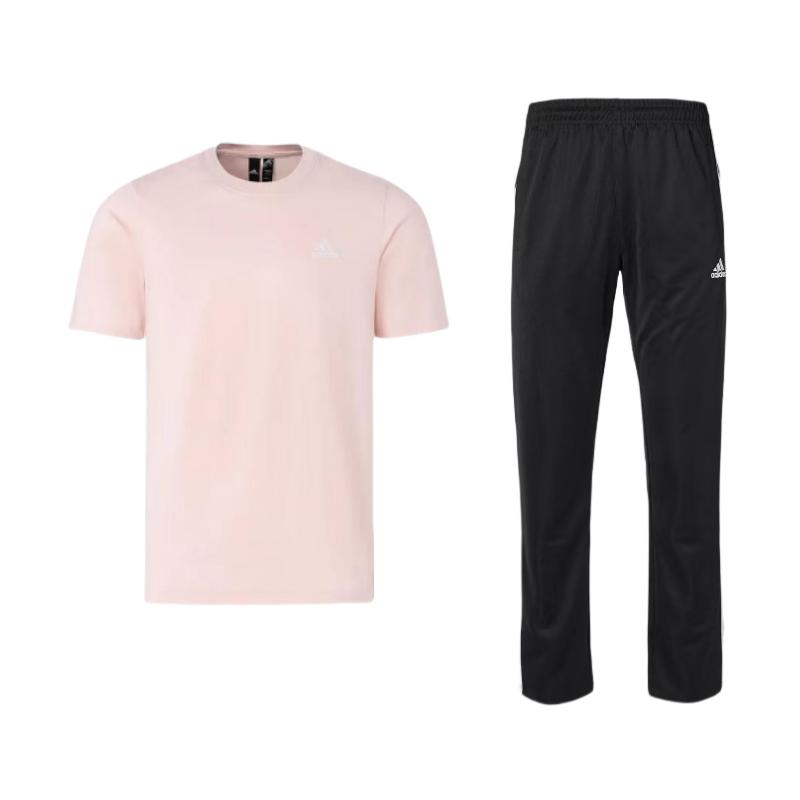 

Adidas Удобный повседневный спортивный комплект с круглым вырезом и коротким рукавом, эластичный пояс, мужские комплекты TR30P-BW+IT4338 S