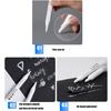 10 Pieces White Markers Waterproof Paint Pens Permanent Markers Marker Pens Oil-based Markers for Tire Metal Glass