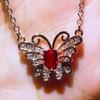 BELLA BOX Classic Pendant Necklaces With Butterfly For Women Charm Wedding Engagement Fine Jewelry