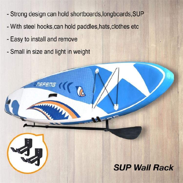 2 Pezzi Portatavola da Surf da Parete Espositore Scaffale da Interno Portatavola da Parete per Longboard e Shortboard