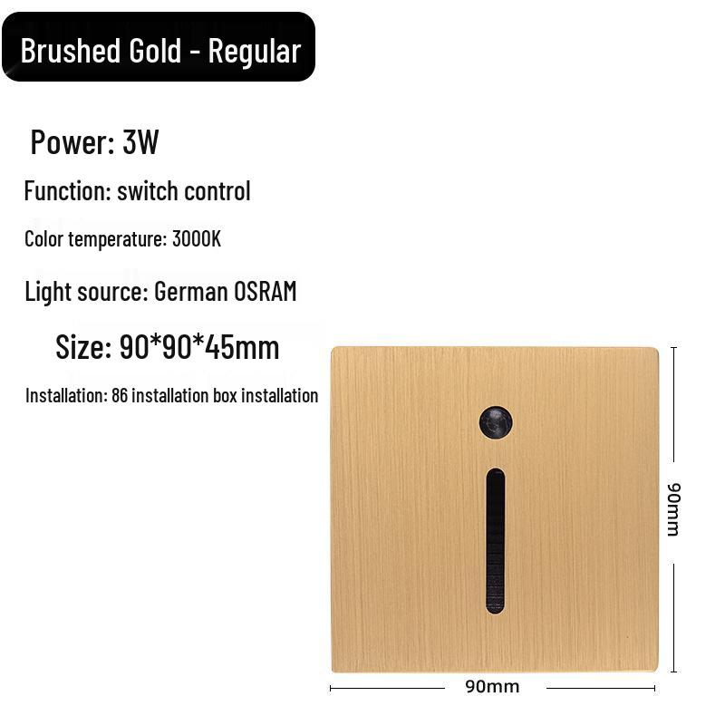 Type 86 Motion Sensor Stair Light for Home & Hotel Corridors