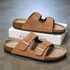Summer New Slippers Birkenstocks Sandals Men's and Women's Simple Casual Outer Wear Couple Beach Shoes Retro Open-toed Shoes