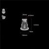 Clear 10mm Small Opening Acrylic Lamp Shade Replacement, 1cm Hole Plastic DIY Lampshade with Aluminum Lid Cover for Lighting