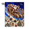 Easy Art Projects Christmas Faux Pearl Painting Kit, Santa Reindeer DIY Creative Winter Decor 3D Angel Wall Craft Kit for Adults, Festive Home Holiday