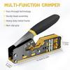RJ45 Crimp Tool Pass Through Ethernet Crimping Tool for Cat6 Cat5 Cat5e RJ45 Connectors